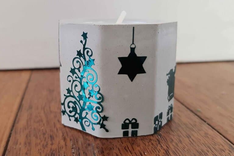 paint candle with acrylic paint