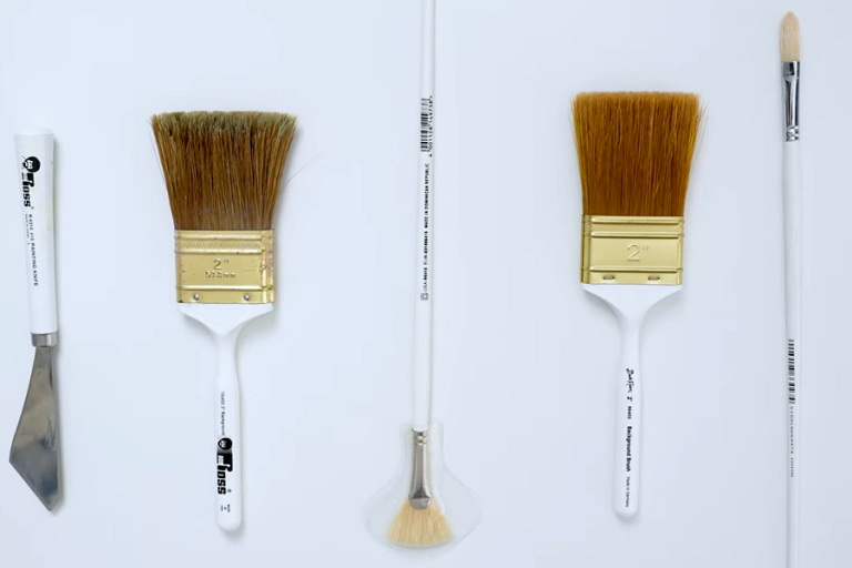  Bob Ross R6413#3 Fan Blender Artist Brush