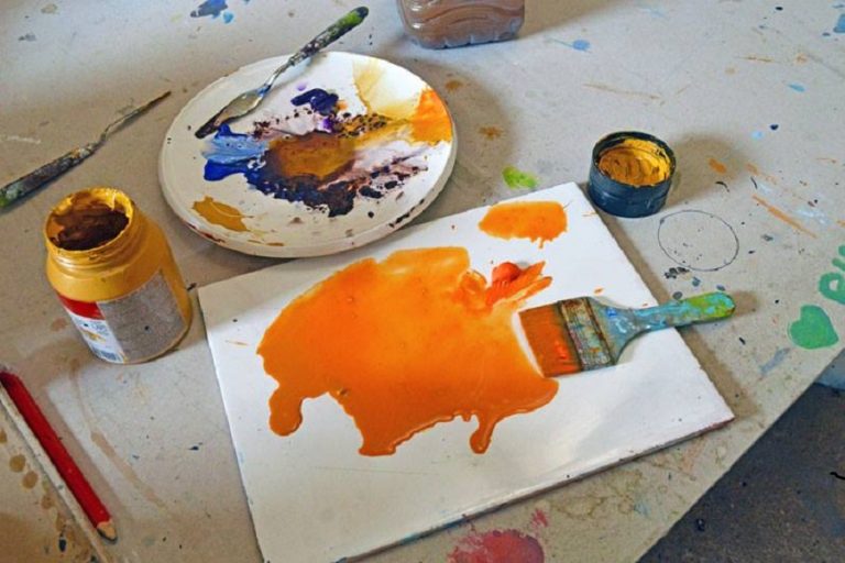 mixing acrylic paint with water mixable oil paint